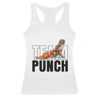 Team Punch Monkey Racerback Tank Top Viral Trend Baby Monkey Meme