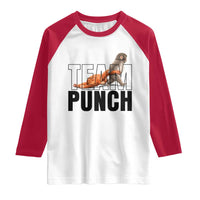 Team Punch Monkey Raglan Shirt Viral Trend Baby Monkey Meme