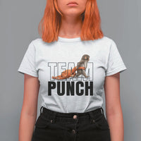 Team Punch Monkey T Shirt For Women Viral Trend Baby Monkey Meme
