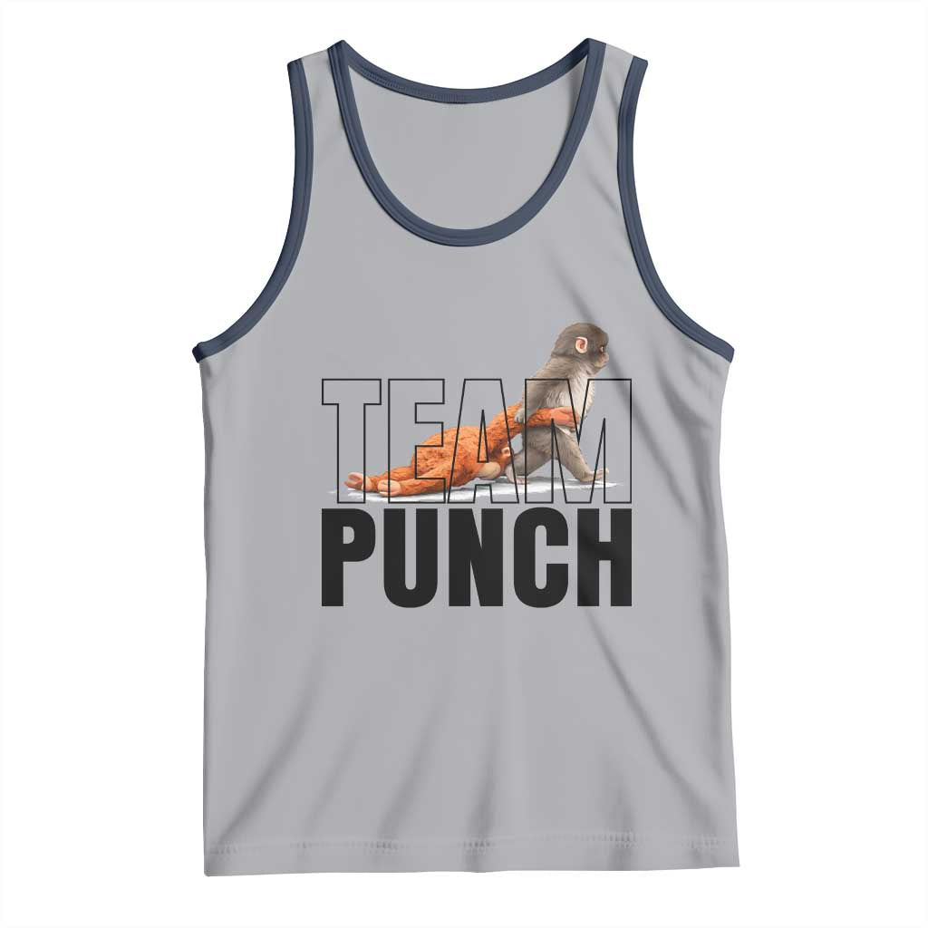 Team Punch Monkey Tank Top Viral Trend Baby Monkey Meme