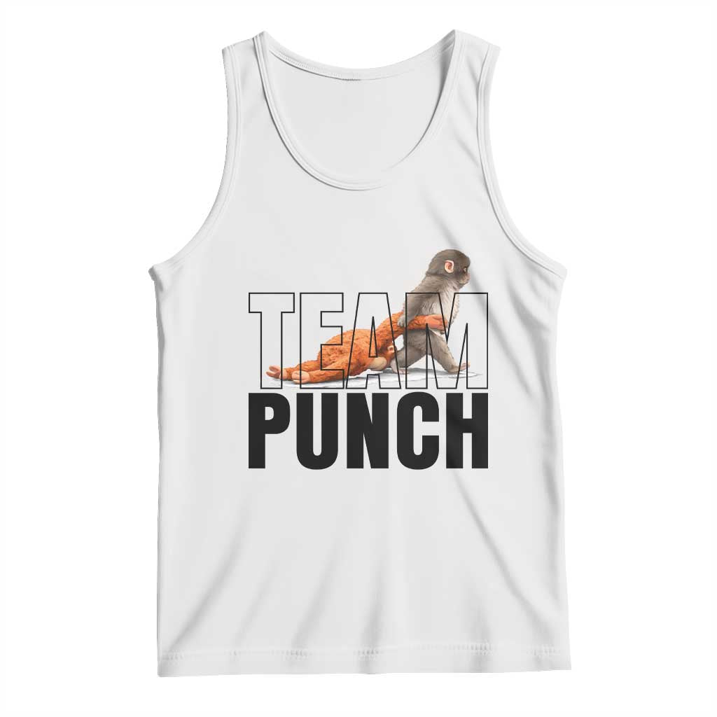 Team Punch Monkey Tank Top Viral Trend Baby Monkey Meme
