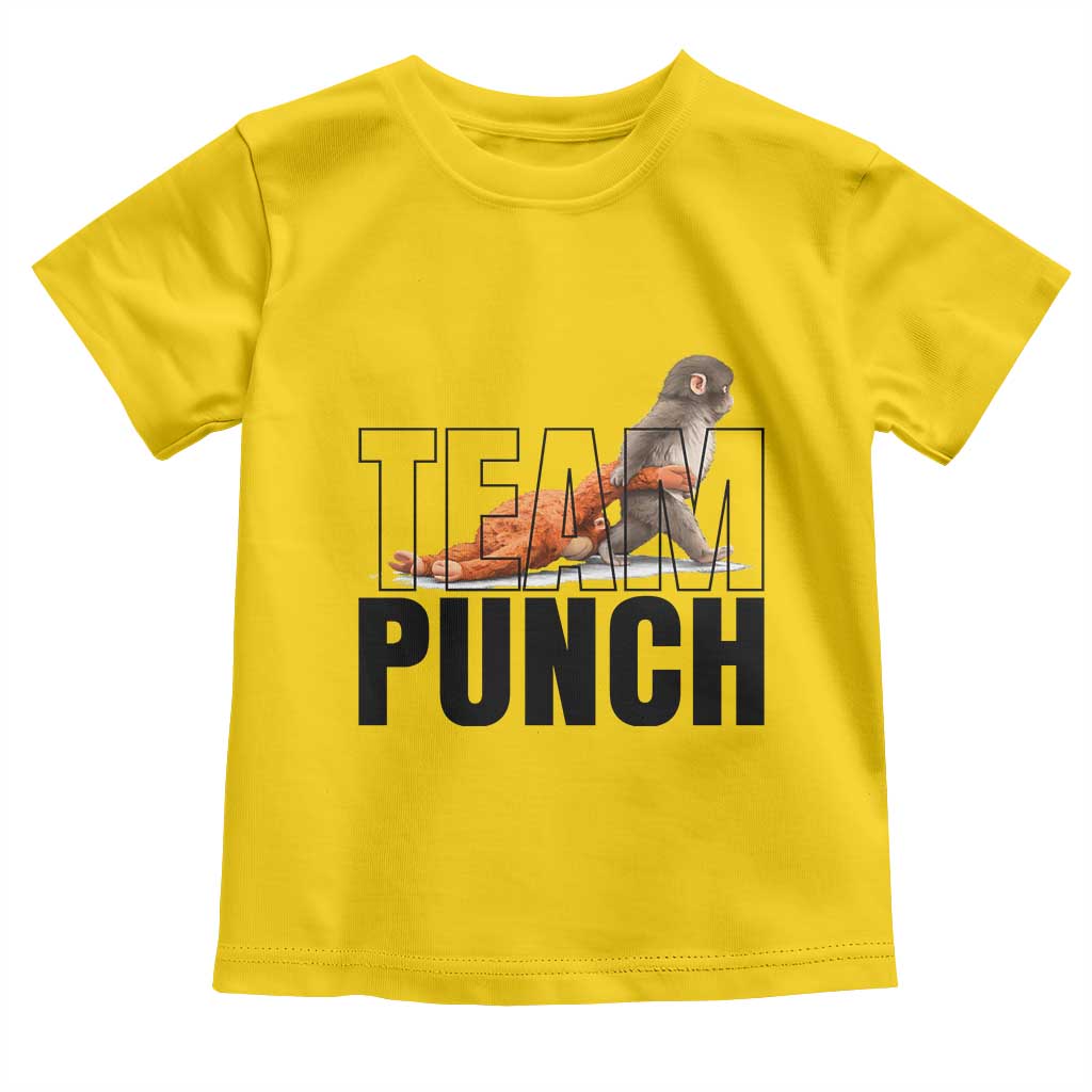 Team Punch Monkey Toddler T Shirt Viral Trend Baby Monkey Meme