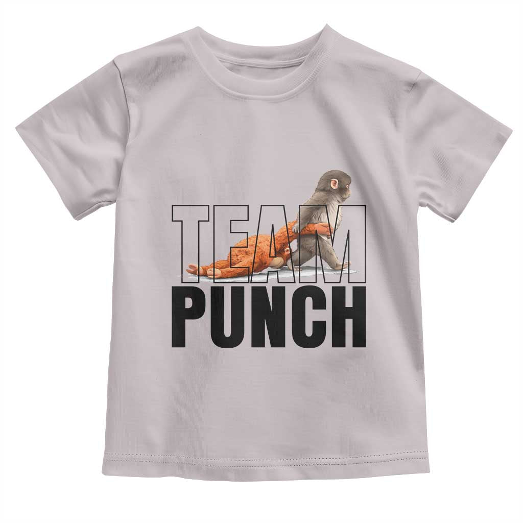 Team Punch Monkey Toddler T Shirt Viral Trend Baby Monkey Meme