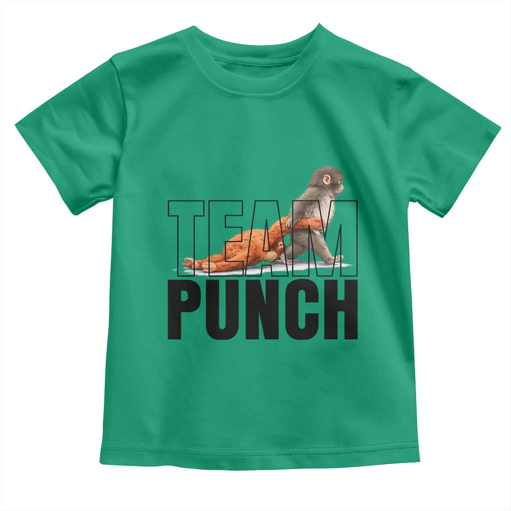 Team Punch Monkey Toddler T Shirt Viral Trend Baby Monkey Meme