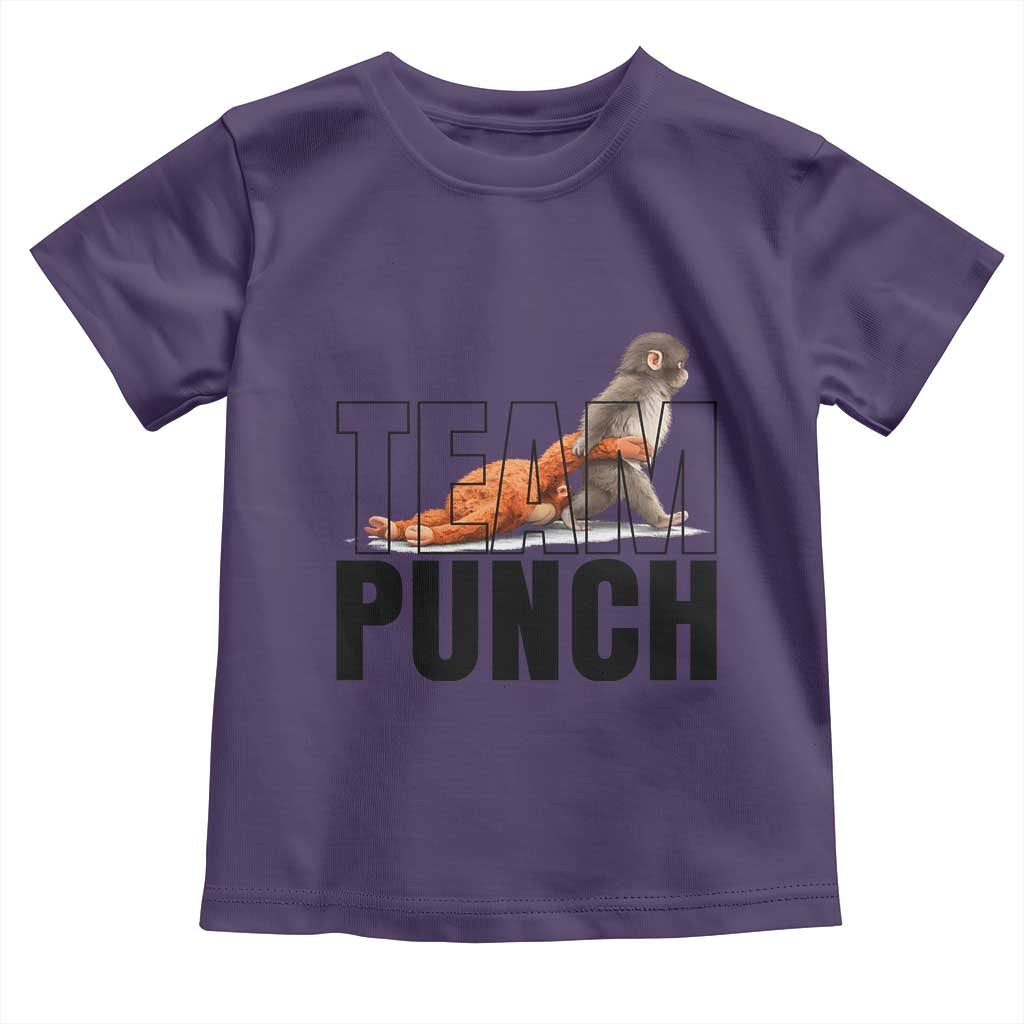 Team Punch Monkey Toddler T Shirt Viral Trend Baby Monkey Meme
