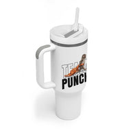 Team Punch Monkey Tumbler With Handle Viral Trend Baby Monkey Meme