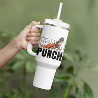Team Punch Monkey Tumbler With Handle Viral Trend Baby Monkey Meme