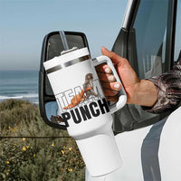 Team Punch Monkey Tumbler With Handle Viral Trend Baby Monkey Meme