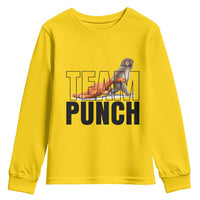 Team Punch Monkey Youth Sweatshirt Viral Trend Baby Monkey Meme