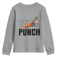 Team Punch Monkey Youth Sweatshirt Viral Trend Baby Monkey Meme