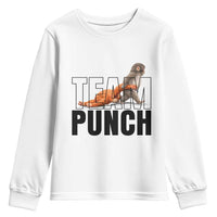 Team Punch Monkey Youth Sweatshirt Viral Trend Baby Monkey Meme