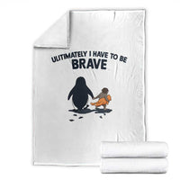 Punch Monkey And Nihilist Penguin Viral Throw Blanket Ultimately I Have To Be Brave