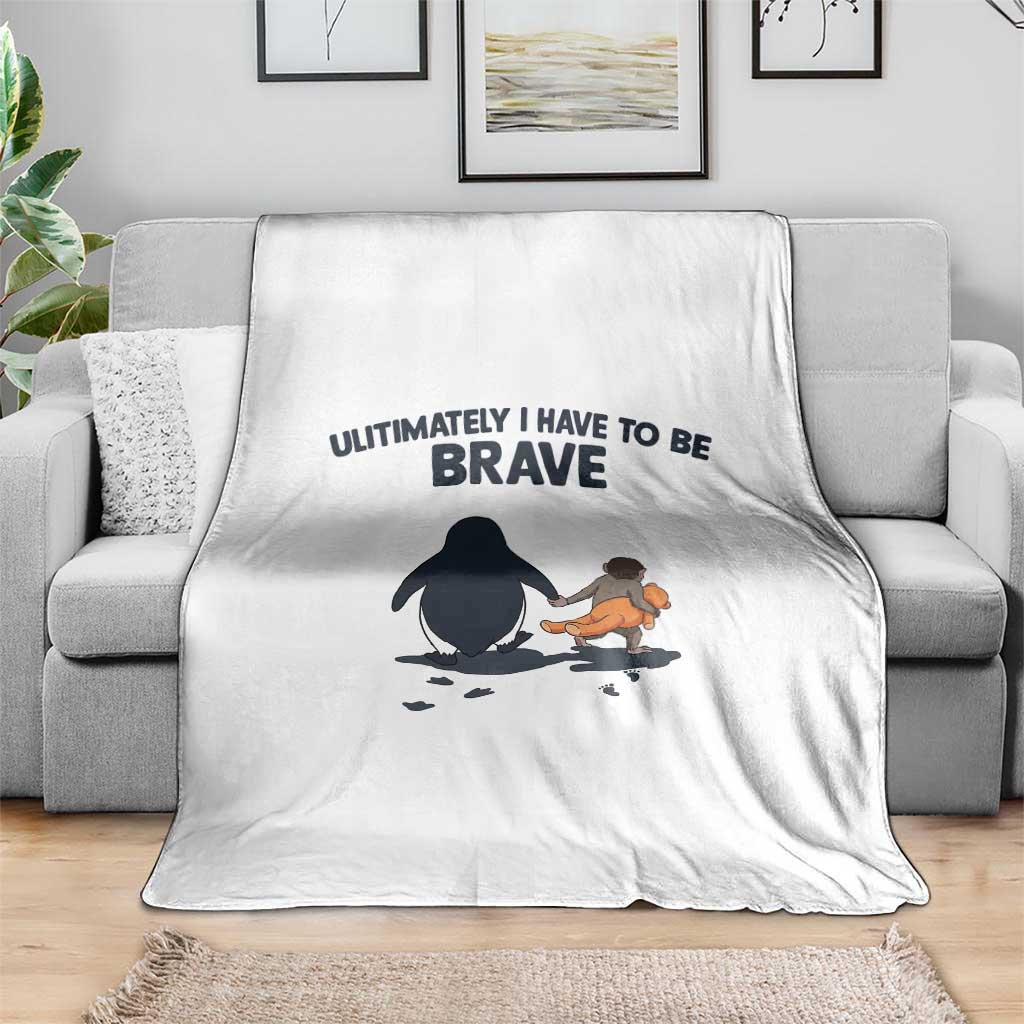 Punch Monkey And Nihilist Penguin Viral Throw Blanket Ultimately I Have To Be Brave