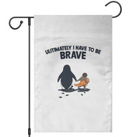 Punch Monkey And Nihilist Penguin Viral Garden Flag Ultimately I Have To Be Brave