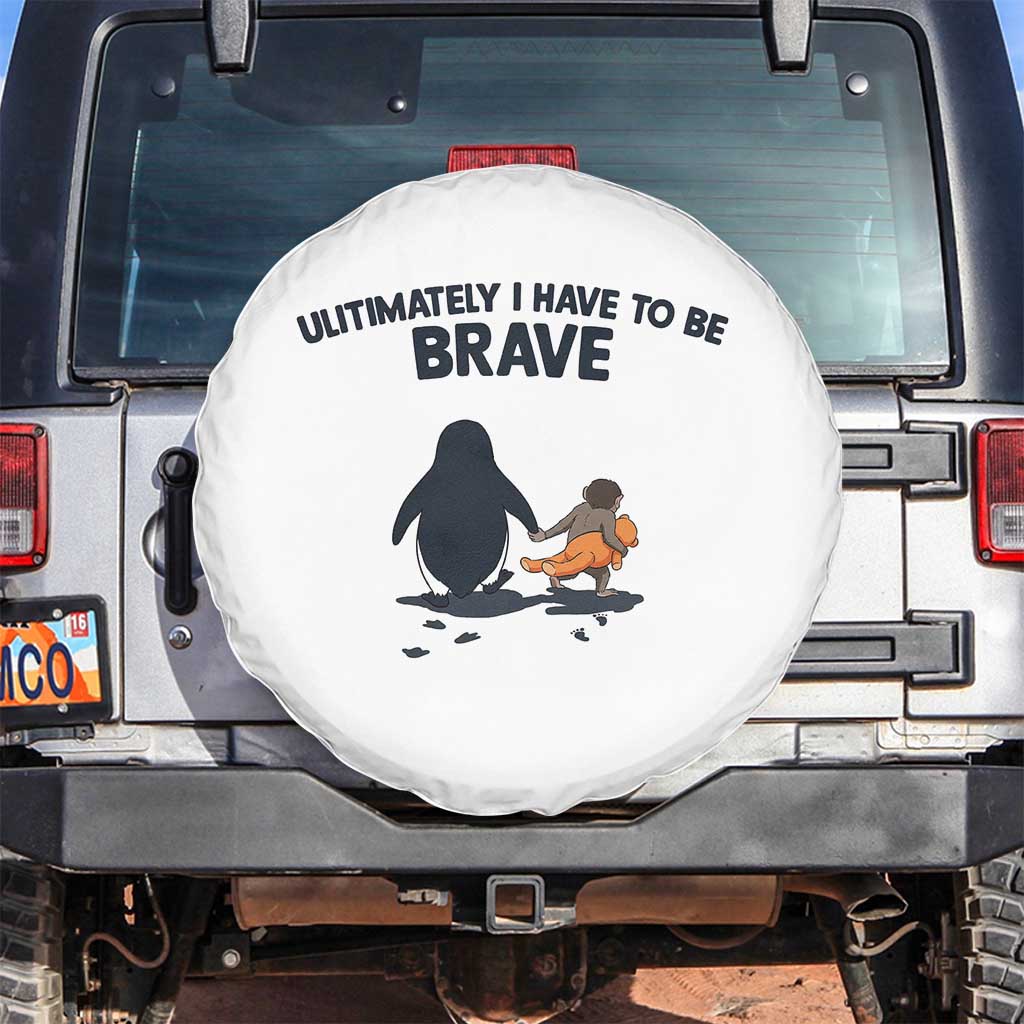 Punch Monkey And Nihilist Penguin Viral Spare Tire Cover Ultimately I Have To Be Brave