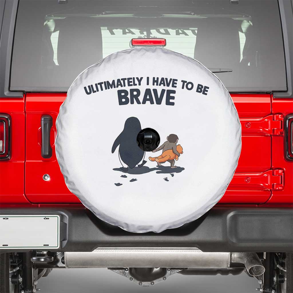 Punch Monkey And Nihilist Penguin Viral Spare Tire Cover Ultimately I Have To Be Brave