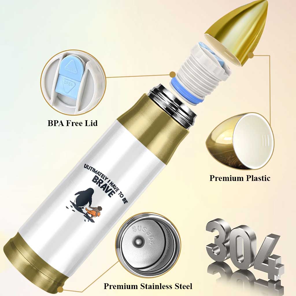 Punch Monkey And Nihilist Penguin Viral Bullet Tumbler Ultimately I Have To Be Brave