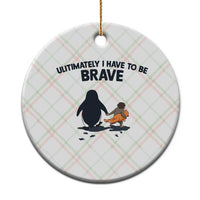 Punch Monkey And Nihilist Penguin Viral Ceramic Ornament Ultimately I Have To Be Brave
