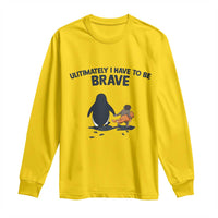 Punch Monkey And Nihilist Penguin Viral Long Sleeve Shirt Ultimately I Have To Be Brave