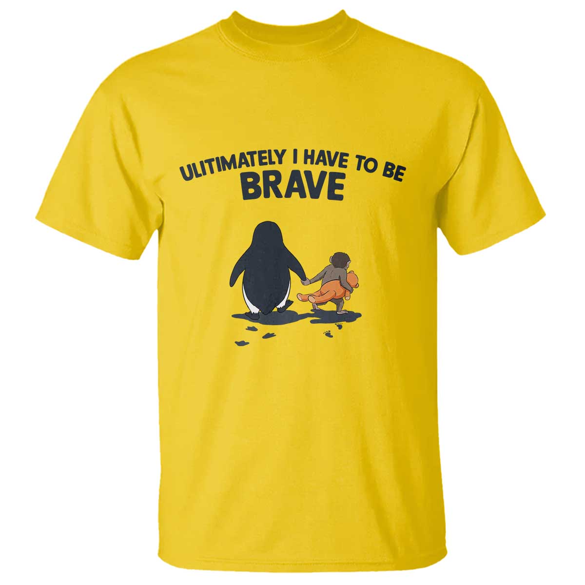 Punch Monkey And Nihilist Penguin Viral T Shirt Ultimately I Have To Be Brave