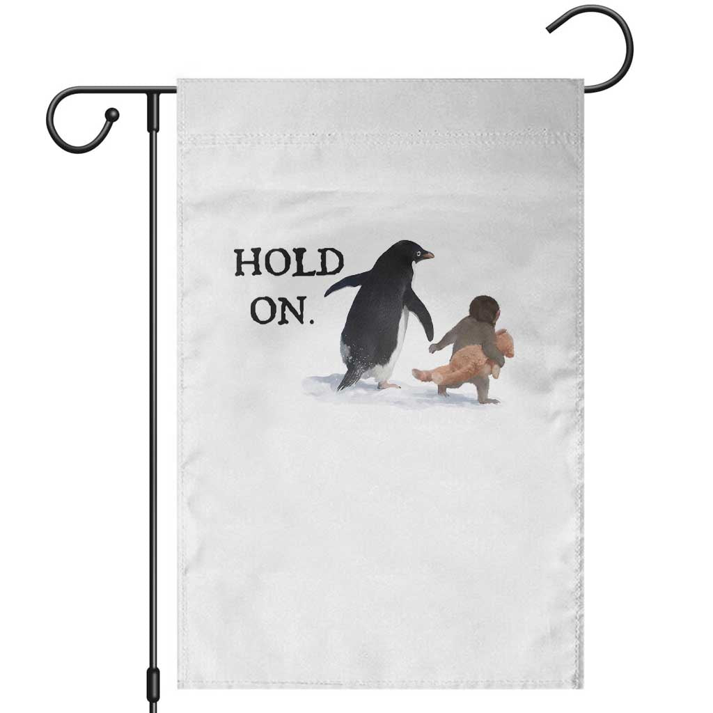 Baby Monkey Punch Viral Trend Garden Flag Hold On