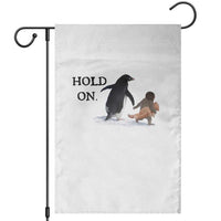 Baby Monkey Punch Viral Trend Garden Flag Hold On