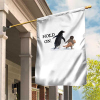 Baby Monkey Punch Viral Trend Garden Flag Hold On