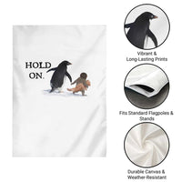 Baby Monkey Punch Viral Trend Garden Flag Hold On