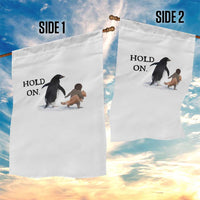 Baby Monkey Punch Viral Trend Garden Flag Hold On