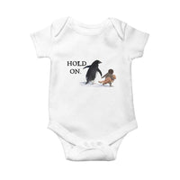 Baby Monkey Punch Viral Trend Baby Onesie Hold On