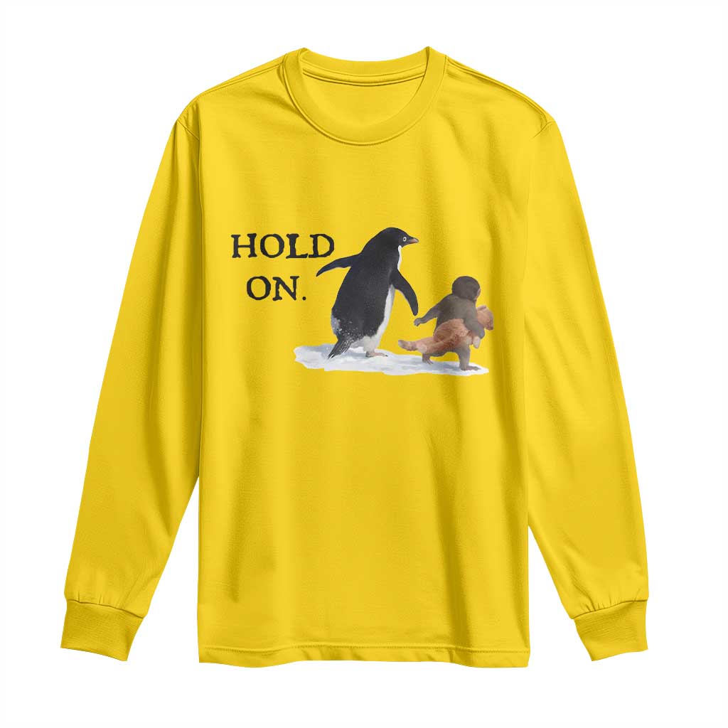 Baby Monkey Punch Viral Trend Long Sleeve Shirt Hold On