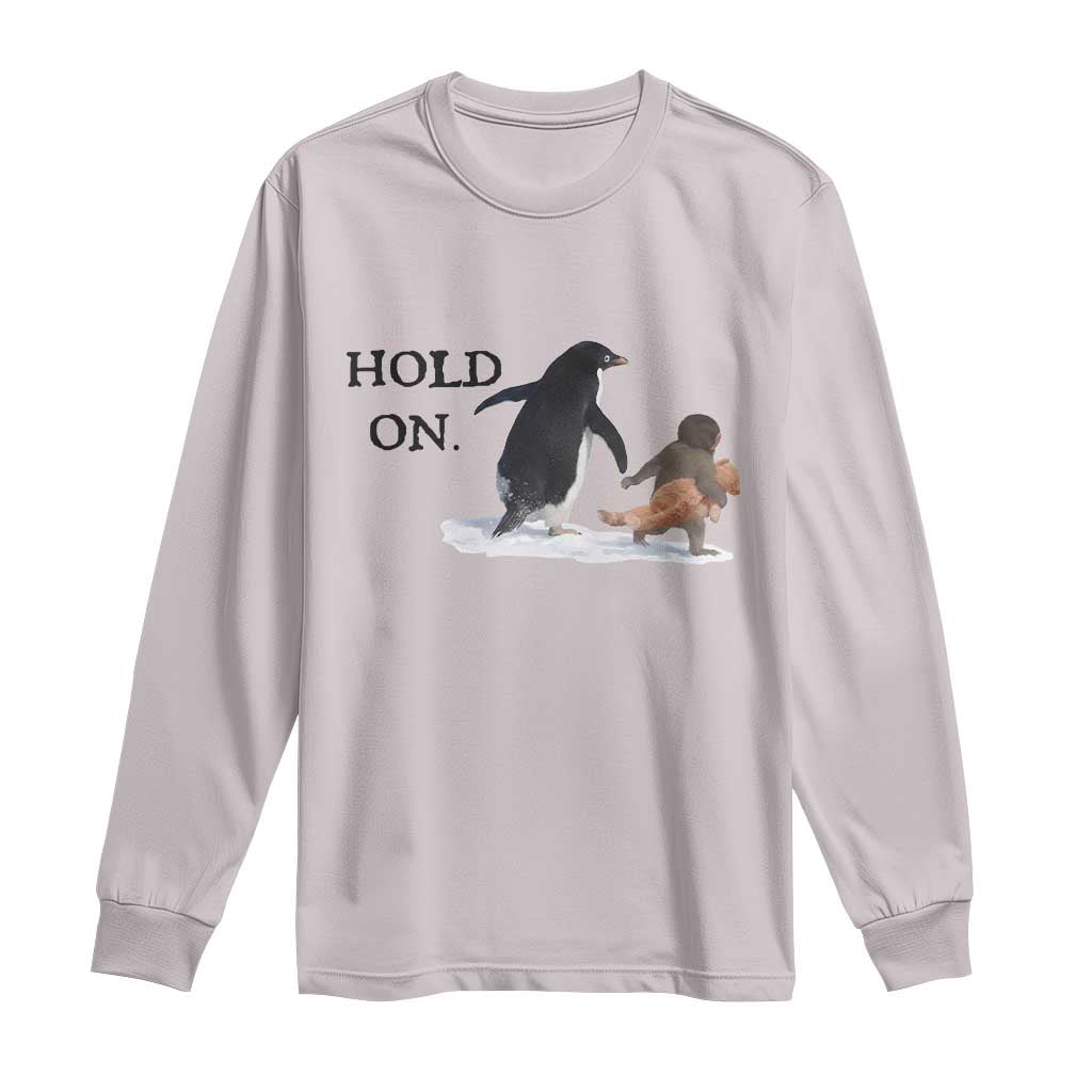 Baby Monkey Punch Viral Trend Long Sleeve Shirt Hold On