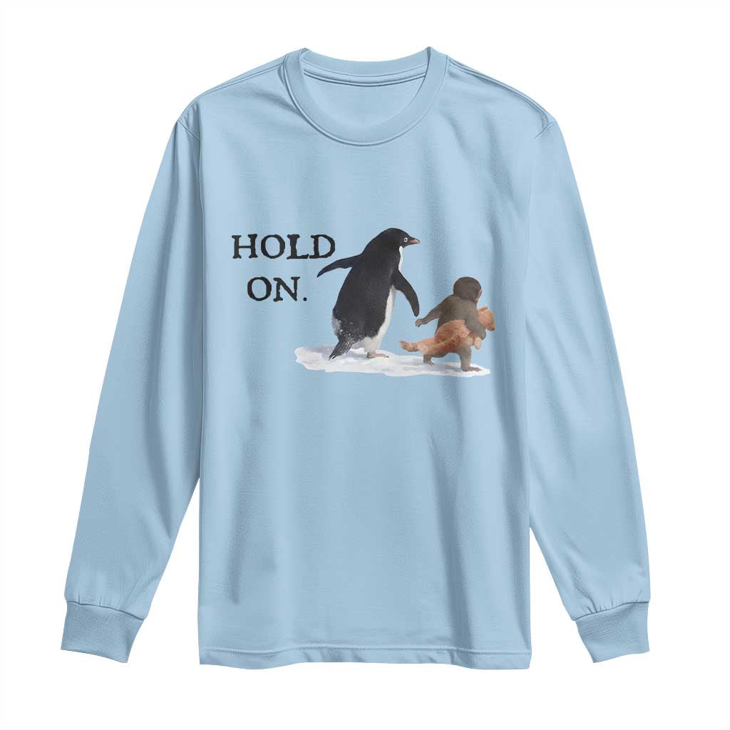 Baby Monkey Punch Viral Trend Long Sleeve Shirt Hold On