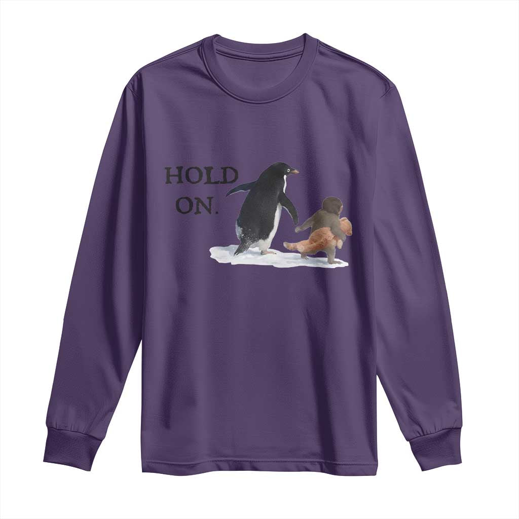 Baby Monkey Punch Viral Trend Long Sleeve Shirt Hold On