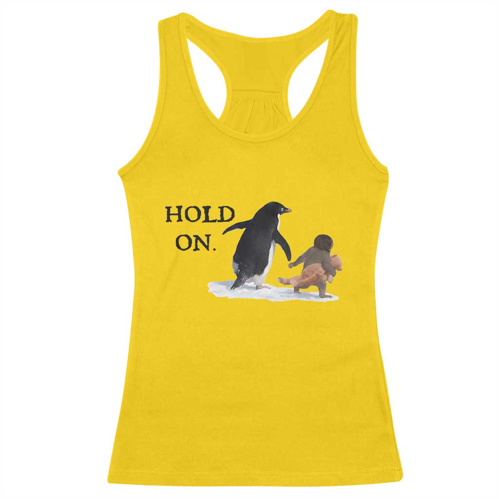 Baby Monkey Punch Viral Trend Racerback Tank Top Hold On
