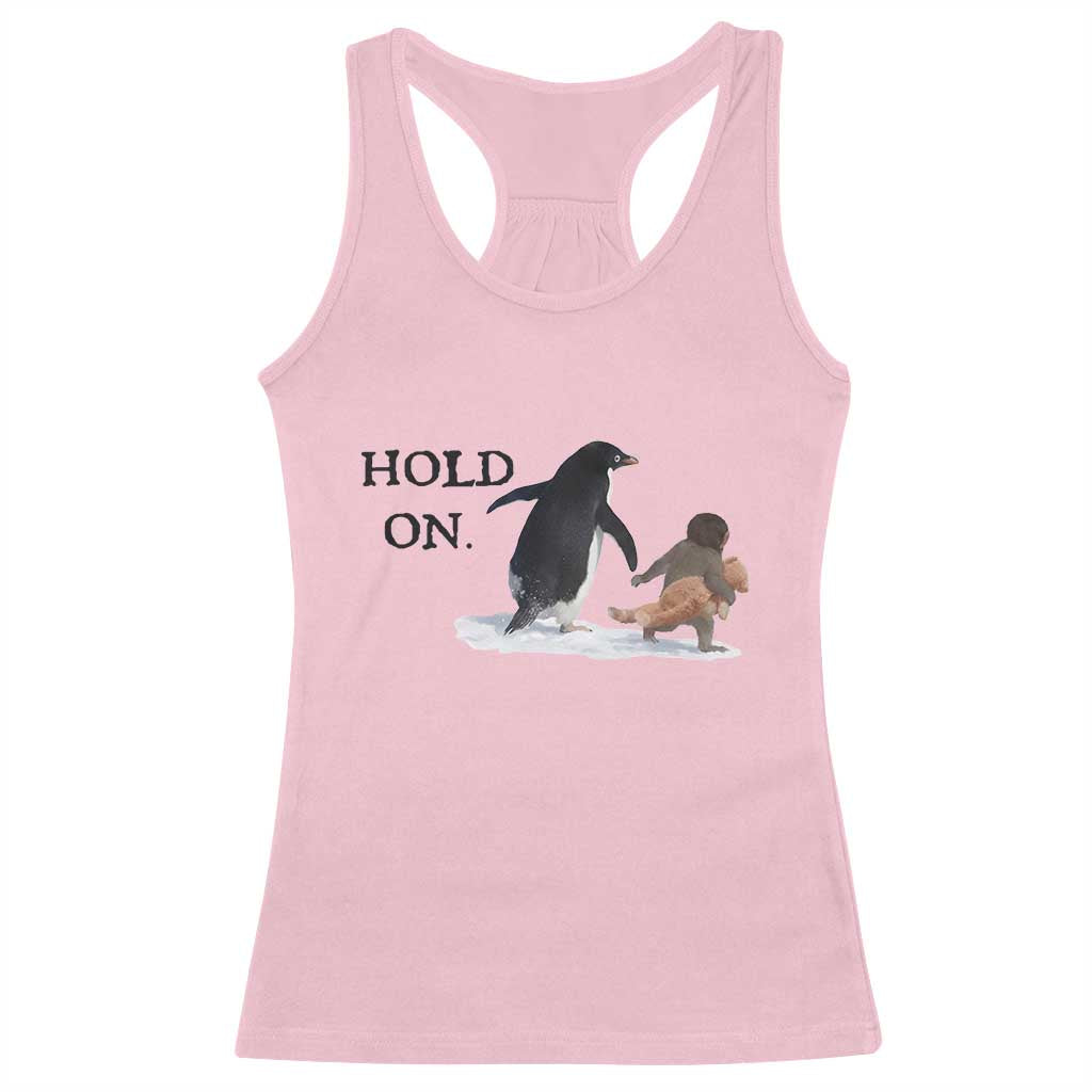 Baby Monkey Punch Viral Trend Racerback Tank Top Hold On