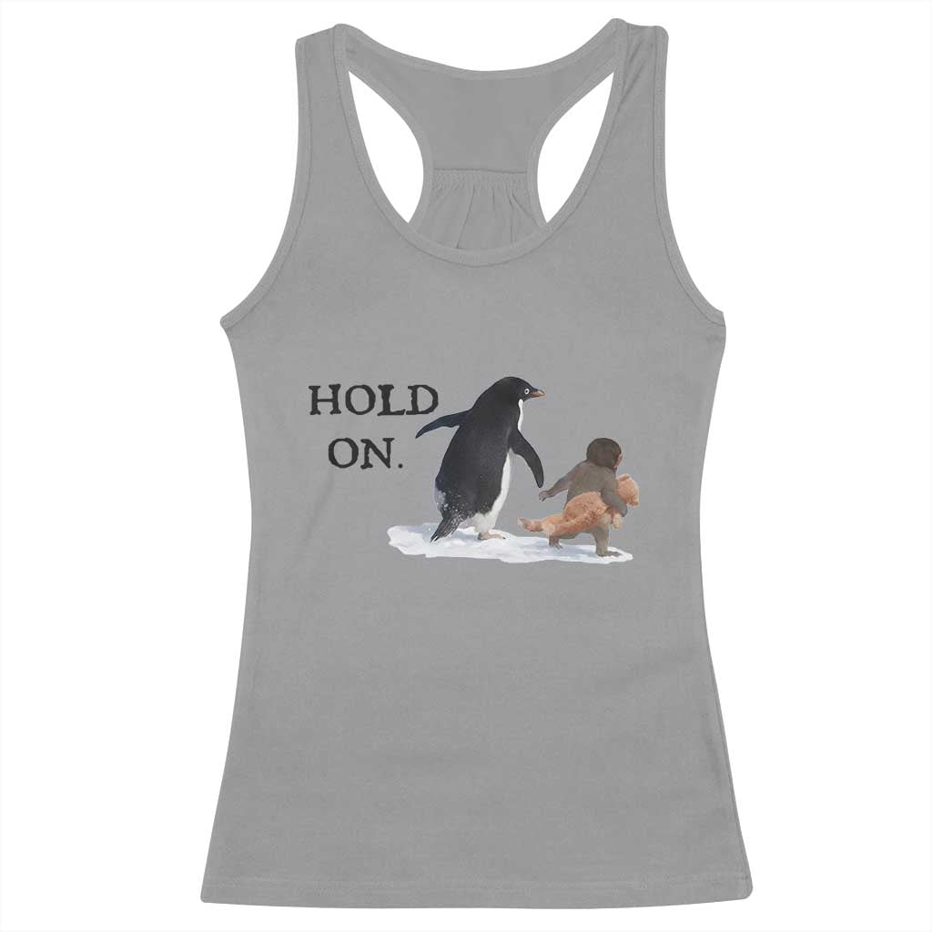 Baby Monkey Punch Viral Trend Racerback Tank Top Hold On
