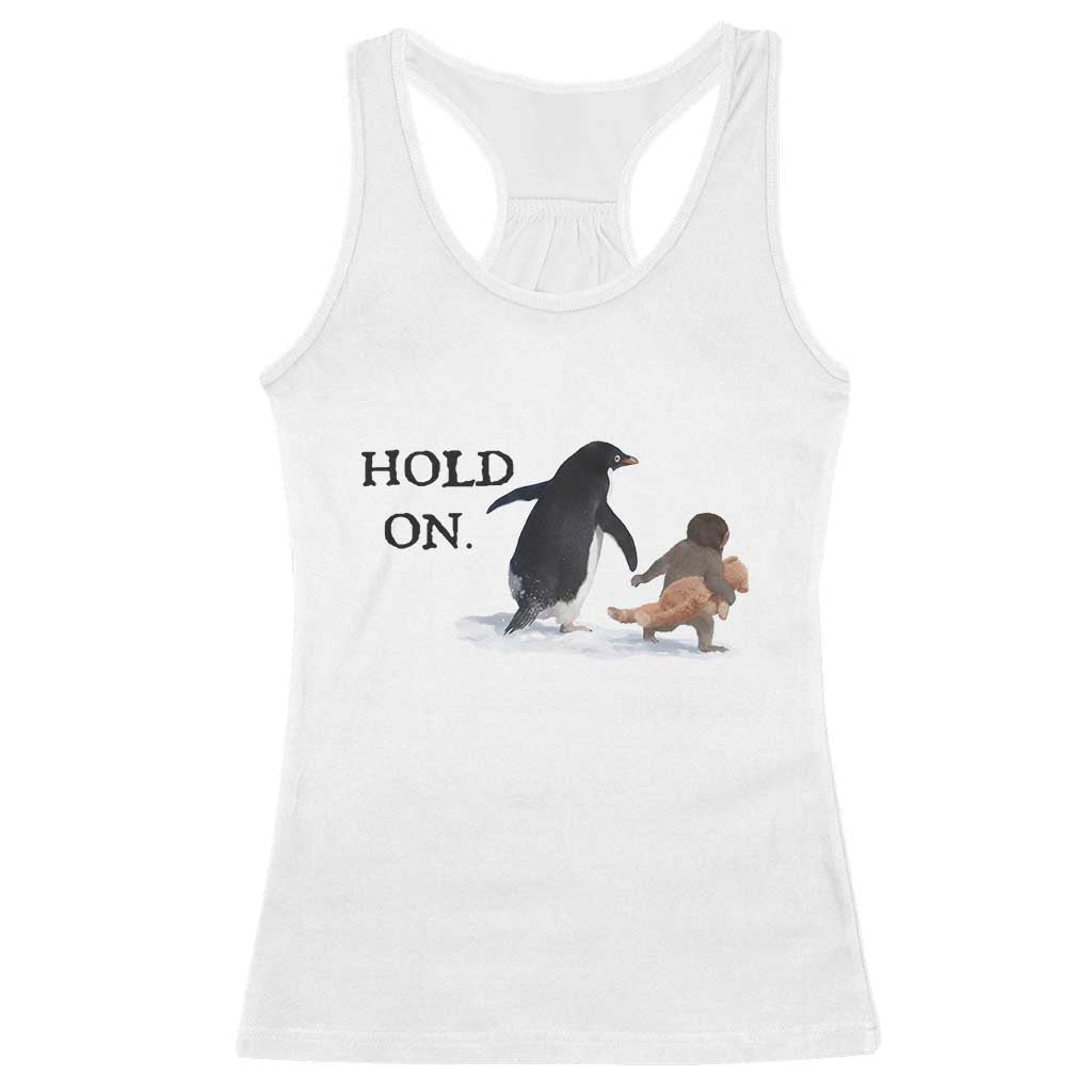 Baby Monkey Punch Viral Trend Racerback Tank Top Hold On