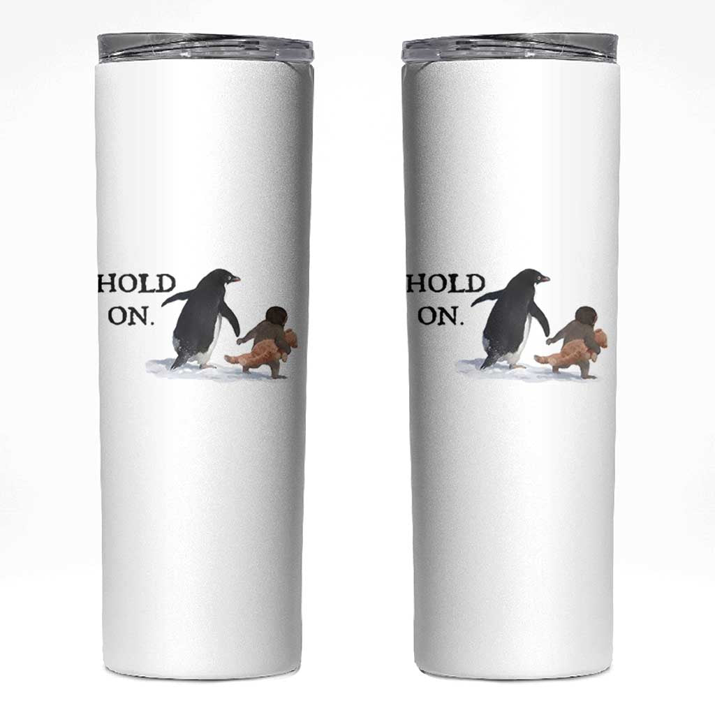 Baby Monkey Punch Viral Trend Skinny Tumbler Hold On
