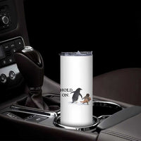 Baby Monkey Punch Viral Trend Skinny Tumbler Hold On
