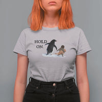 Baby Monkey Punch Viral Trend T Shirt For Women Hold On