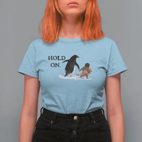 Baby Monkey Punch Viral Trend T Shirt For Women Hold On
