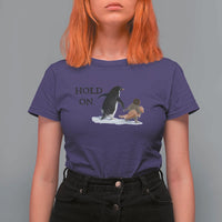 Baby Monkey Punch Viral Trend T Shirt For Women Hold On