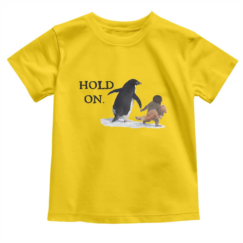 Baby Monkey Punch Viral Trend Toddler T Shirt Hold On