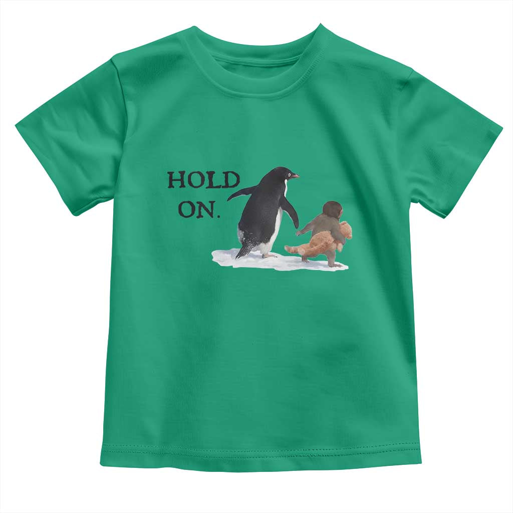 Baby Monkey Punch Viral Trend Toddler T Shirt Hold On