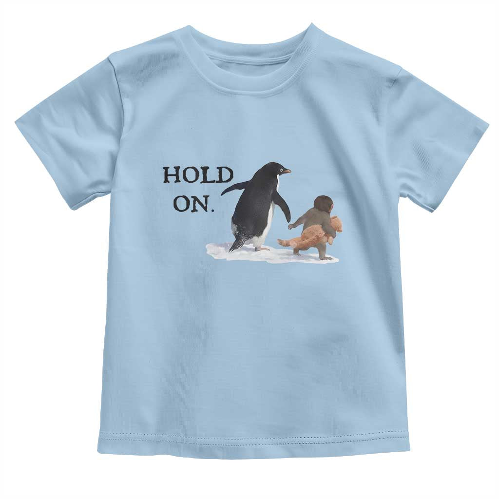Baby Monkey Punch Viral Trend Toddler T Shirt Hold On
