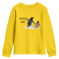 Baby Monkey Punch Viral Trend Youth Sweatshirt Hold On