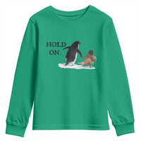 Baby Monkey Punch Viral Trend Youth Sweatshirt Hold On