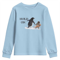 Baby Monkey Punch Viral Trend Youth Sweatshirt Hold On