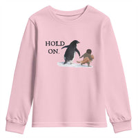 Baby Monkey Punch Viral Trend Youth Sweatshirt Hold On